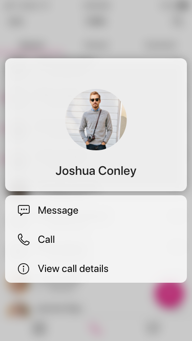 Calling - 3D Touch Known Caller